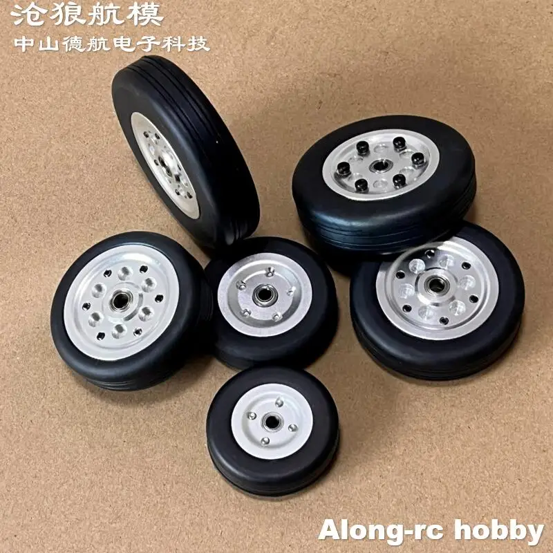 40mm 45 50 55 60 65 Nose Rubber Hollow wheels with Bearings for RC Airplane Hobby Models DIY Plane Model Landing Gear Spare Part