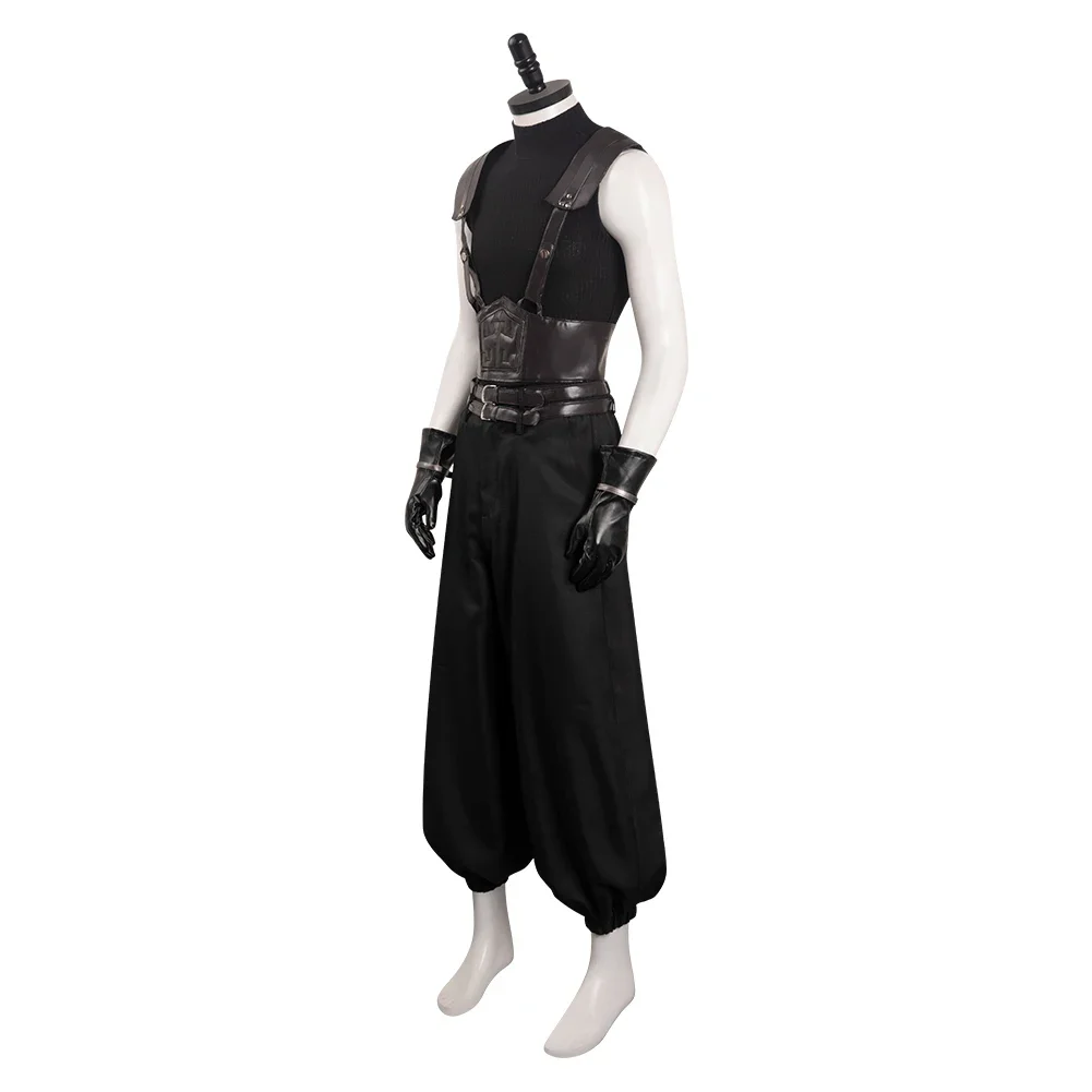 Crisis Core-traje  Final Fantasy VII para hombre adulto, traje  Cosplay para Halloween, Carnaval, fiesta, juego  rol