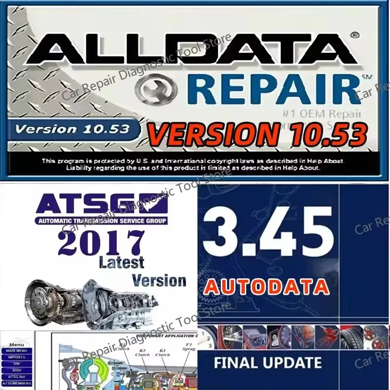 

2024 HOT! Alldata Repair Software 10.53 All Data Automotive Tech Latest Offline Software Autodata 3.45 atsg 2017 Send Link