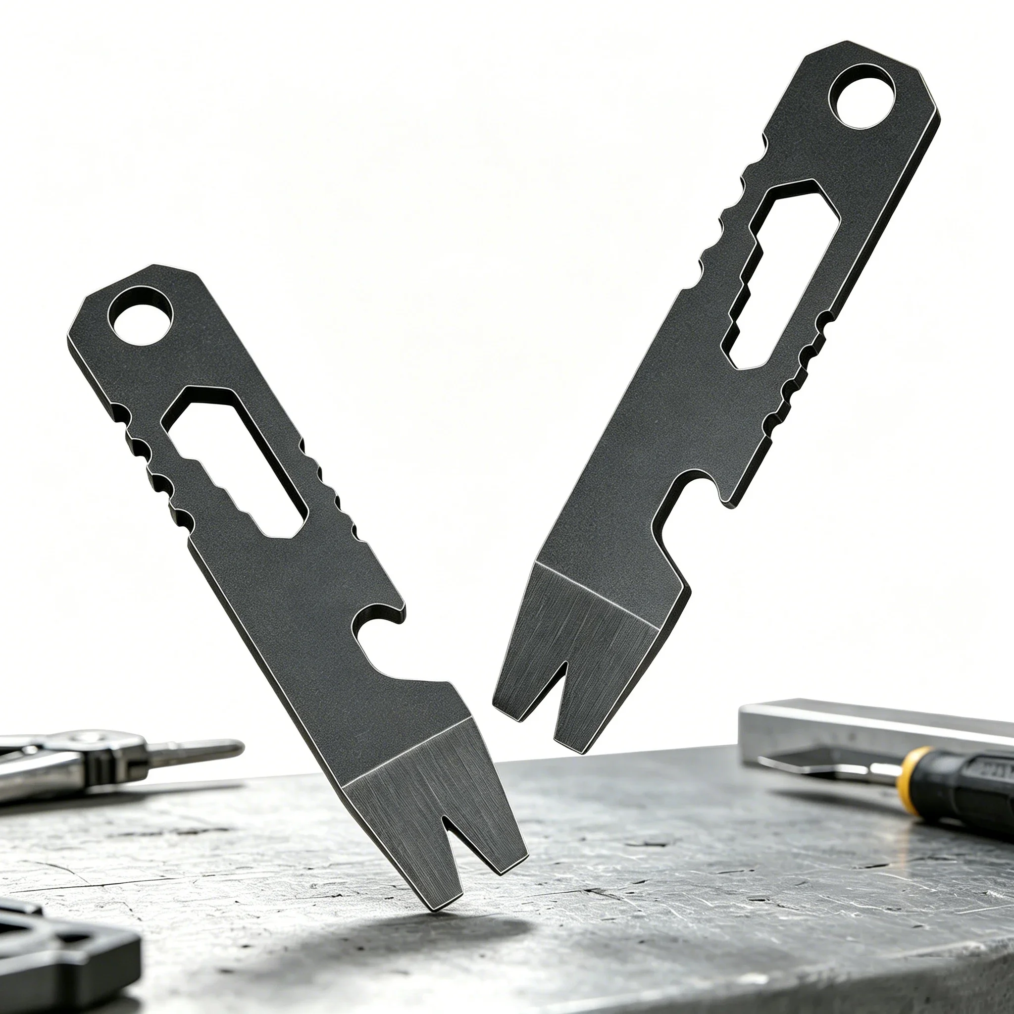 EDC Multi-Function Portable Pry Bar Tool - Screwdriver, Bottle Opener & Nail Puller for Outdoor Survival & Everyday Carry