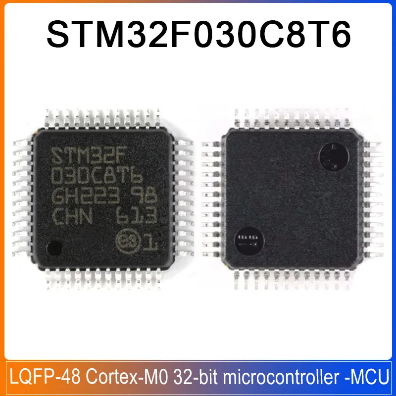 

5-20PCS STM32F030C8T6 LQFP-48 32F030C8T6 C8T6 STM32F030 STM32 ARM Cortex-M0 32-bit microcontroller -MCU with 64KB Flash