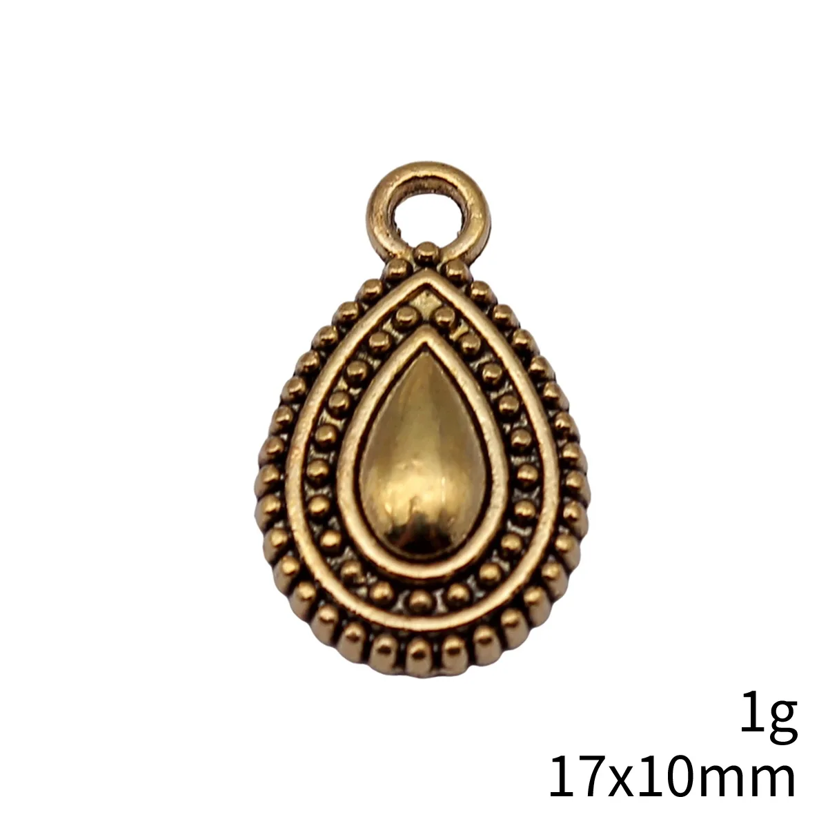 20pcs 17x10mm 2 Colors Antique Silver Color Antique Gold Color Water Droplets Charms Handmade Jewelry Making Accessories