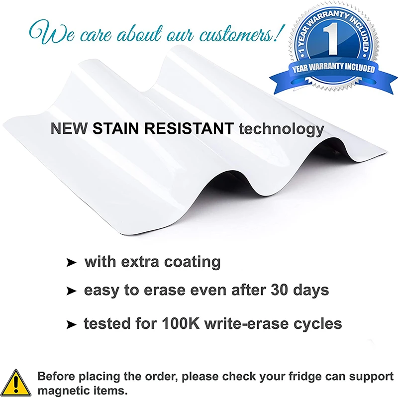 Tableau blanc magnétique effaçable à sec format A3, réfrigérateur, licence hebdomadaire, calendrier, notes à faire, pointes d'épicerie, ensemble de planches avec stylo marqueur gomme
