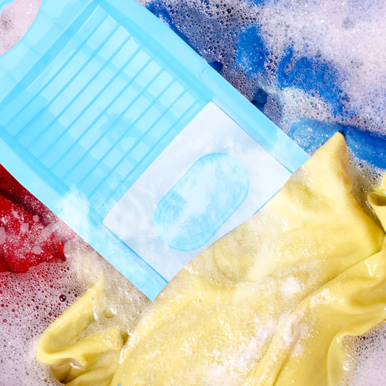 

1pc Laundry Scrubbing Board Durable Underwear Washboard Compact Socks Washboard Household Cleaning Tool For Small Clothes Bra