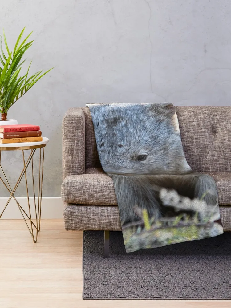 Wombat in the sun Throw Blanket Stuffed Blankets Summer Bedding Blankets Fashion Sofa Blankets