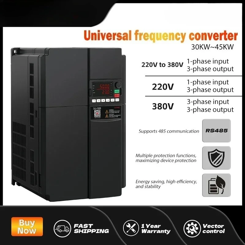 SU900 VFD 30KW 37KW 45KW High power Variable Frequency Drive 3 Phase380V Speed Controller Inverter Motor frequency converter
