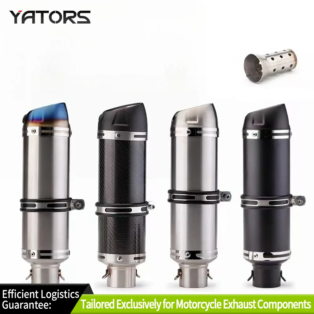 

Exhaust Systems 51mm Motorcycle Exhaust Muffler Pipe LeoVince Escape Moto With DB Killer for Z1000 Z900 GSR600 FZ6N R1 R6 R3
