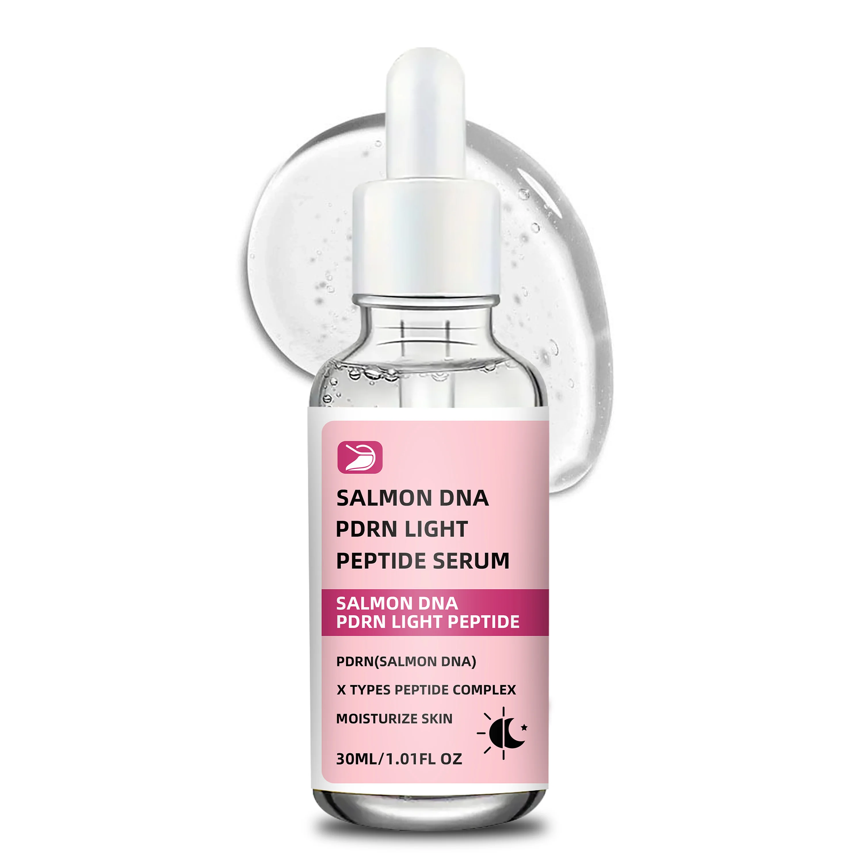 Ottilavie Salmon DNA PDRN Light Peptide Serum: Deep Moisturizing, Refreshing & Non-Greasy Facial Essence for All Light Skin Type
