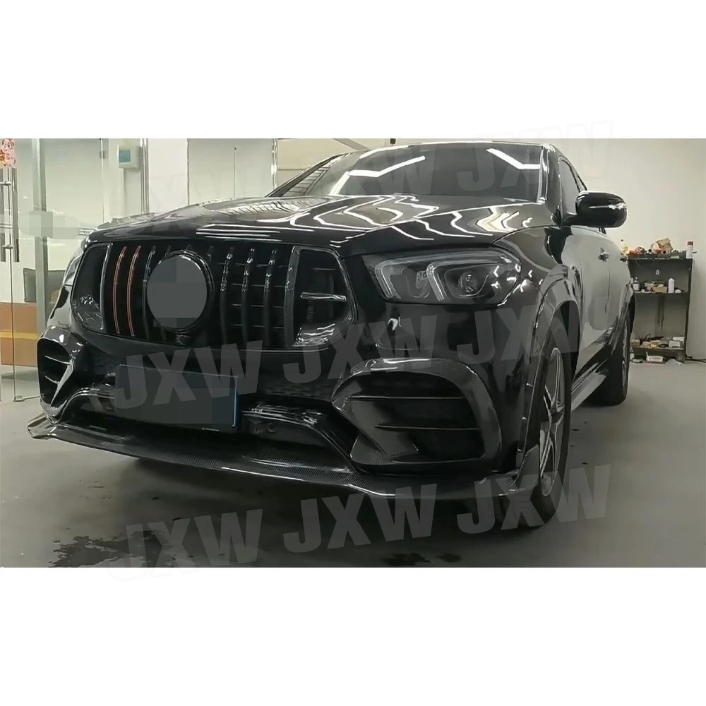 JXWANCF for Benz GLE Class C167 GLE350 GLE53 for AMG Sport Coupe 20-23 Carbon Fiber Front Bumper Air Vent Trim FRP Accessories view 5