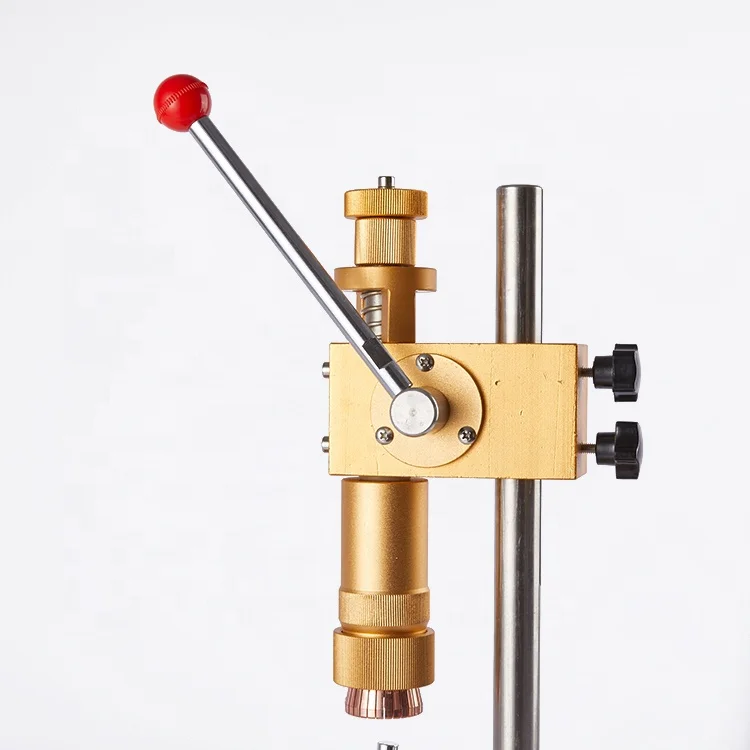 آلة العقص اليدوية آلة ختم رذاذ العطور الزجاجية آلة تغطية زجاجات العطور البلاستيكية المكتبية