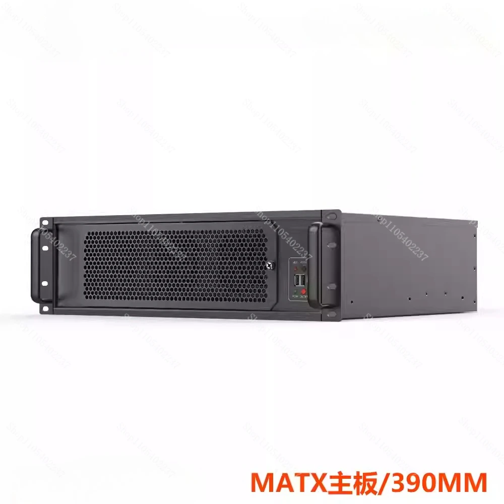 3U 390MM Industrial Control Server Chassis Multi Hard Disk Optical Drive Full Height Graphics Card MATX Main Board NAS