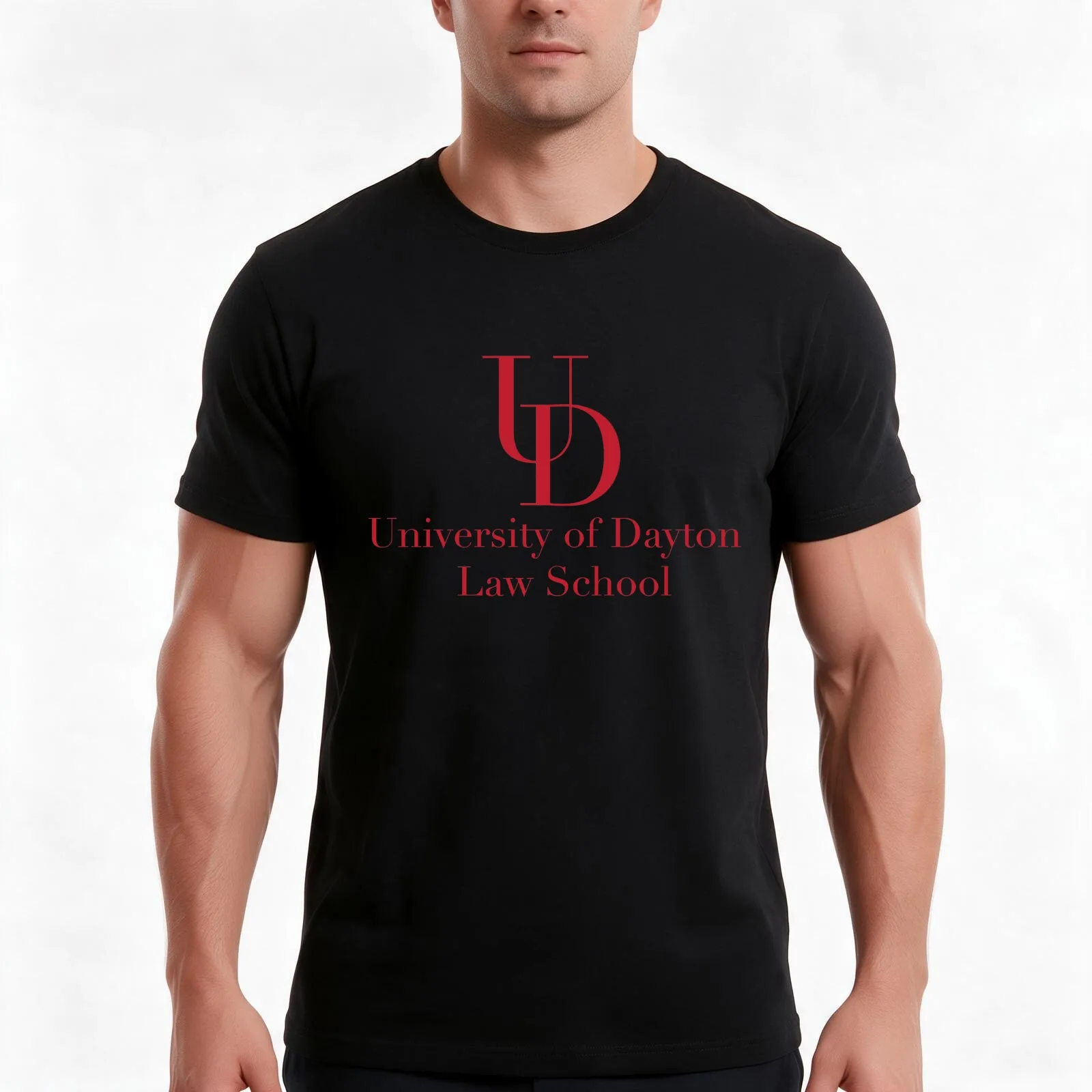 University of Dayton T-Shirt, Summer Casual Cotton Tee, Oversized Streetwear Tops, Vintage Graphic Print, Loose Fit Short Sleeve