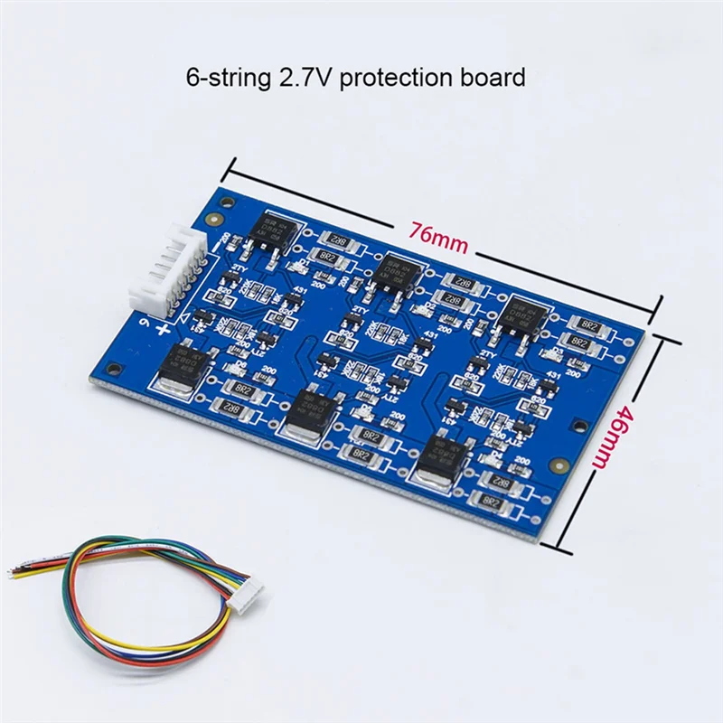 -A95Z 5X 2.7 فولت/16 فولت LTO 6S لوحة التوازن دائرة المعادلة بطارية ليثيوم تيتانات/لوحة حماية مكثف فاراد فائق