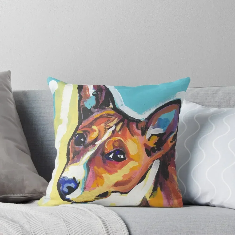 

Basenji Bright colorful pop dog art Throw Pillow luxury sofa pillows Christmas Covers Christmas Pillow pillow