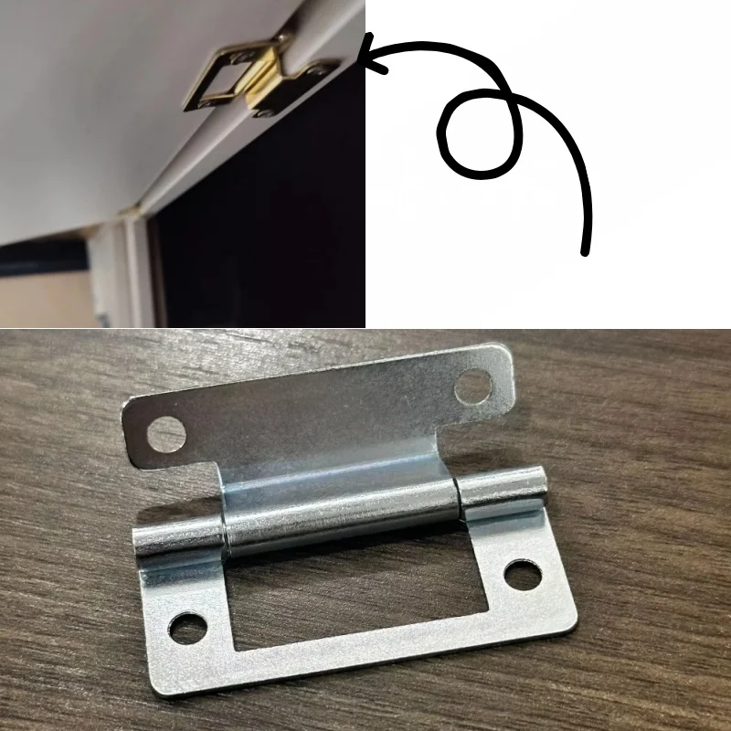 

Комплект из 2 складных дверных петель для караванов, креативные пружинные петли для дверей шкафов, кемперов, автодомов, мебельная фурнитура