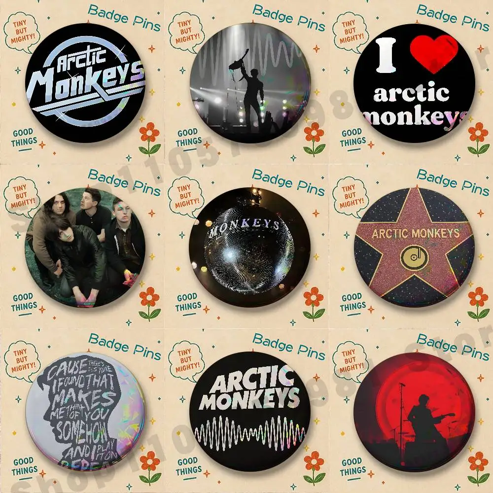 Do I Wanna Know A-Arctic Monkeys Enamel Pins Badge Round Brooch for Backpack Decor Accessories 25/32/44/58/75mm