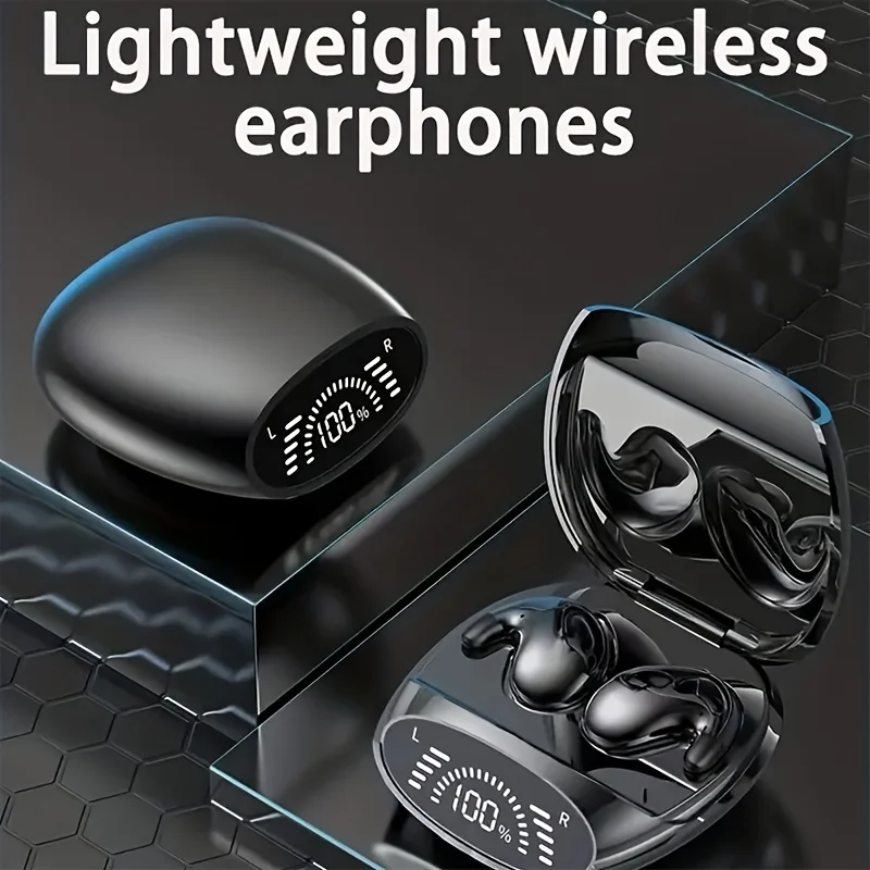 Wireless Earphones, Long Battery Life, High-quality Sound Output, Universal Compatibility, Charging Case Provides 6 Charges