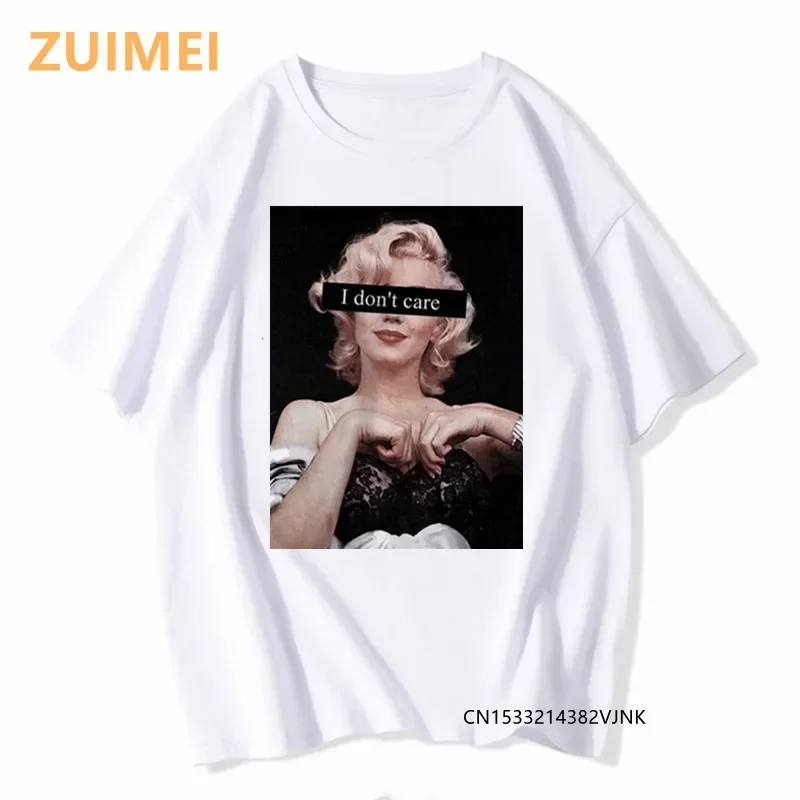 Monla Lisa Fashion Summer Print Goth Harajuku Top Women T-shirt Casual Famous Person Short Sleeved Tshirt Girl Drop Ship