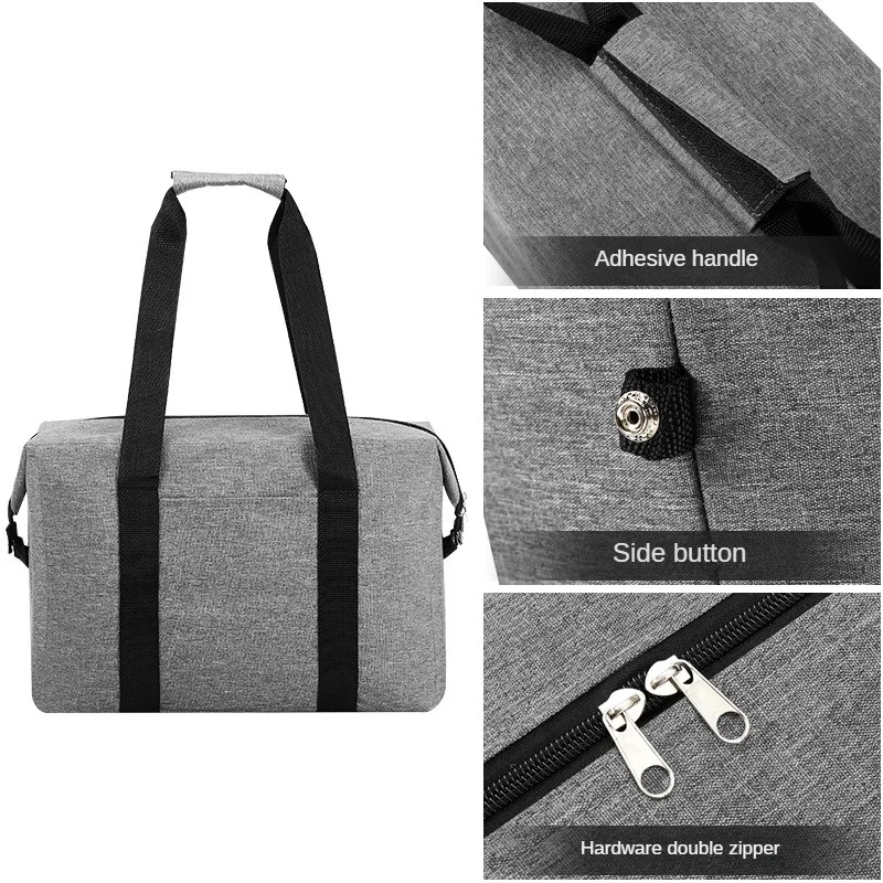 Oxford Cloth Thermal Bag Large Capacity Thickened Thermal Insulation Lunch Bag Portable Folding Outdoor Picnic Ice Bag