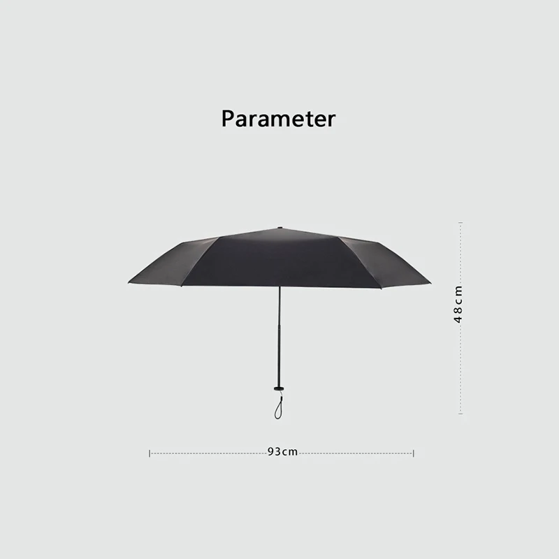 Mini Light Umbrella Anti-UV Parasol for UV Protection Lightweight Carbon Fiber Windproof Umbrella for Travel Walking Folding