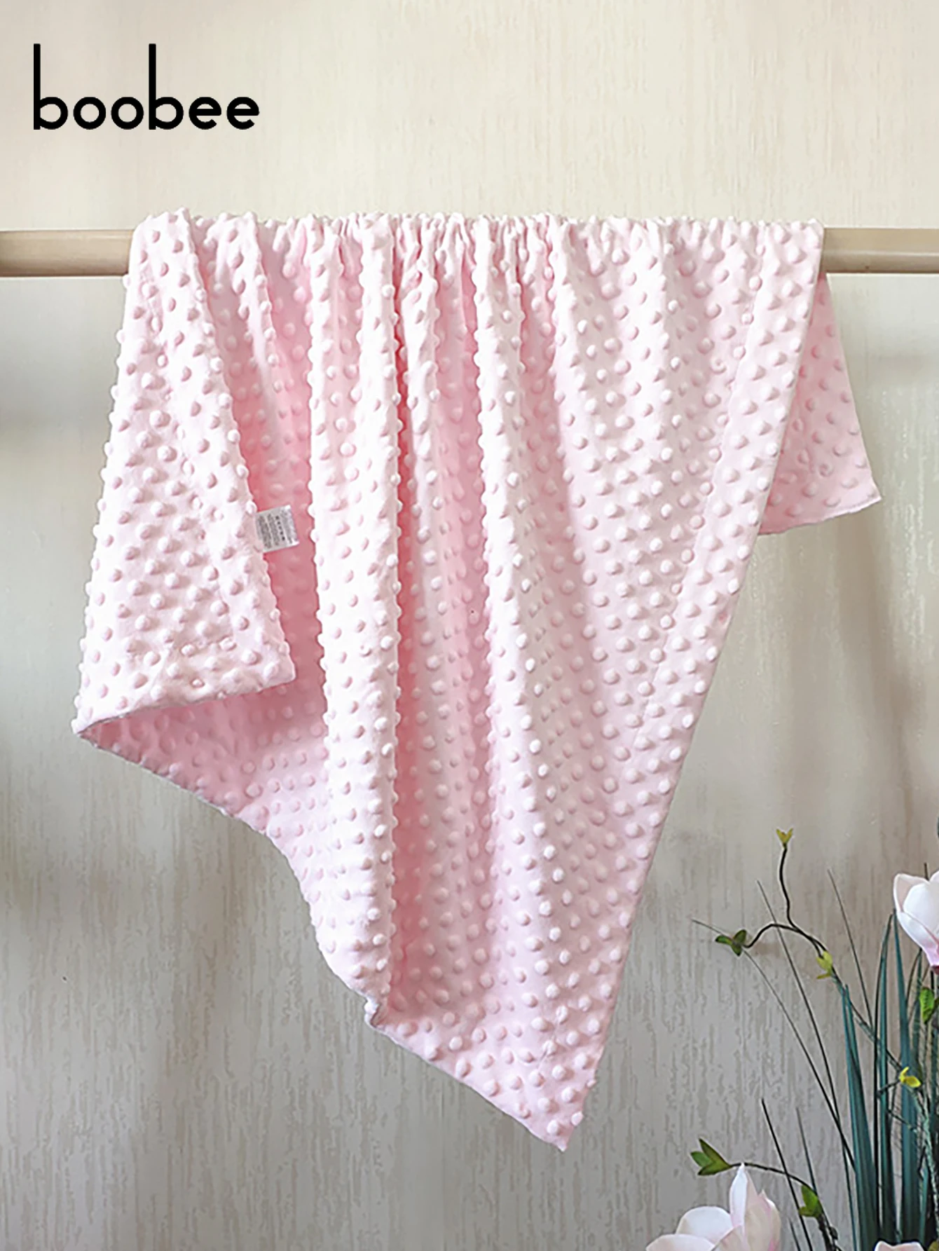 قطعة واحدة من بطانية صغيرة فائقة النعومة ومنقوشة - مناسبة لبطانية قماط، لحاف، بطانية غطاء، مناسبة للربيع والخريف والشتاء، هدية مثالية لحفلات استقبال المولود الجديد للأطفال. #3