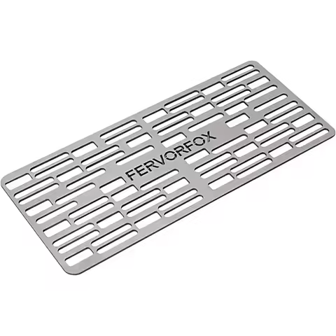 Camping Titanium Mini Grill Grid Stainless Steel Grilling Meshes Heat Resistant No Deformation Grilling Meshes for Outdoor