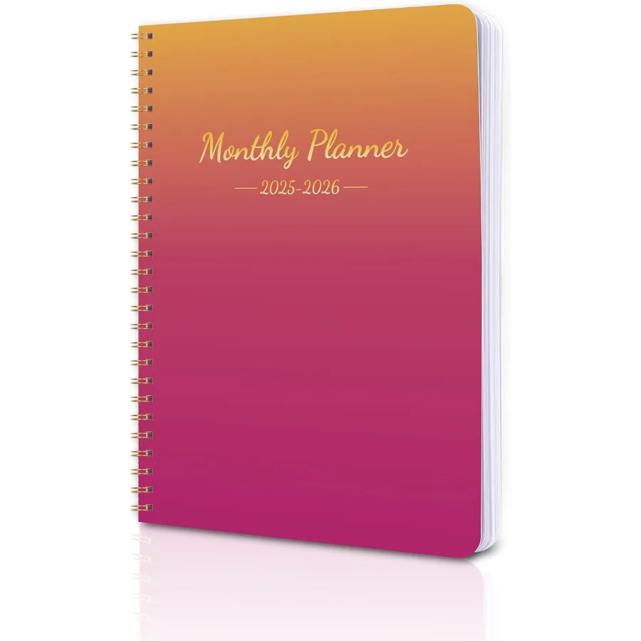 สมุดวางแผนรายเดือน 20252026 ปฏิทิน 24 เดือน มกราคม 2025-ธันวาคม 2026 สมุดวางแผนรายเดือน 20252026 พร้อมปกกันน้ำแบบคู่