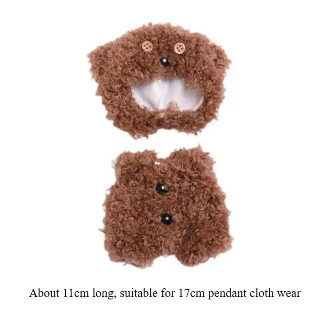 Ropa para muñecas de peluche, accesorios para muñecas suaves, 17cm