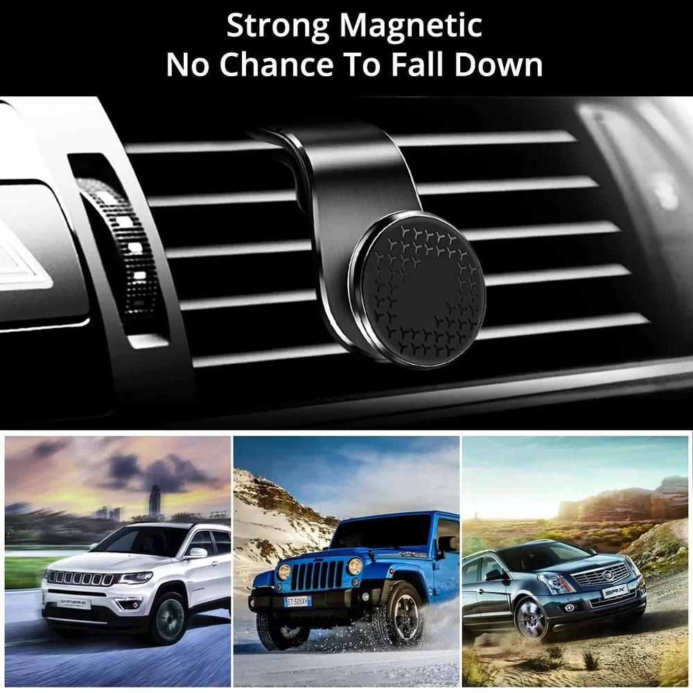 Magnetic Car Phone Holder 360 Rotation Air Vent Magnet Mobile Stand Bracket GPS Smartphone Car Support for iPhone Samsung Xiaomi