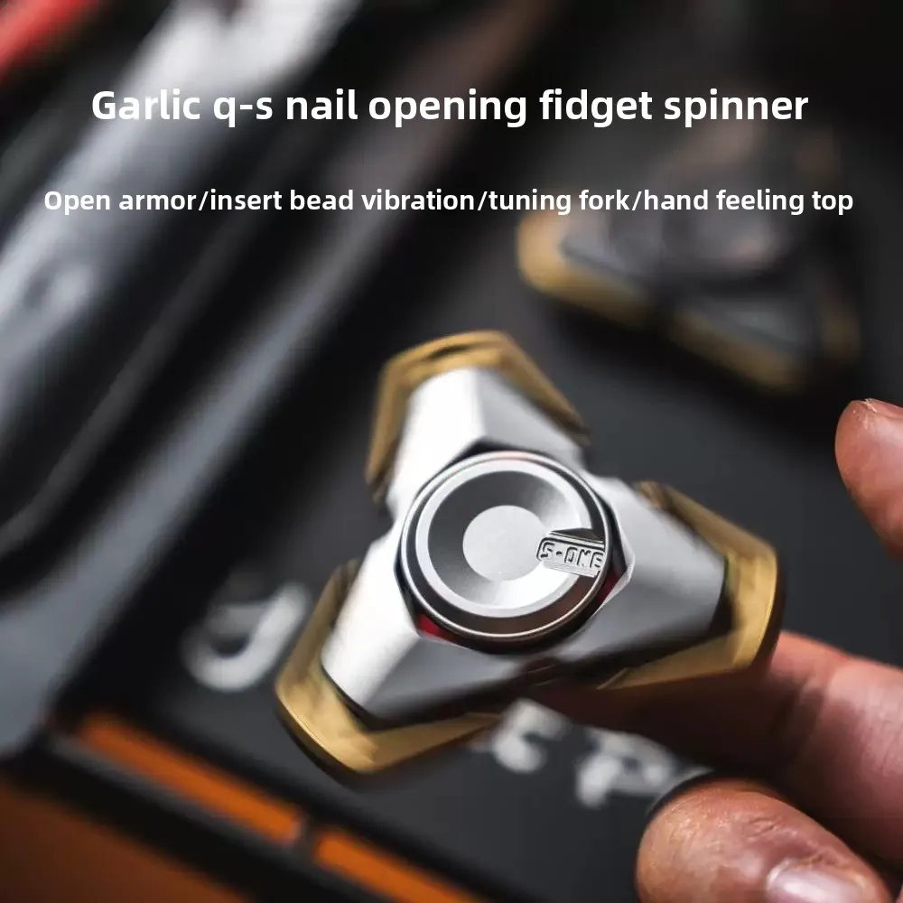 

KEYI EDC Suan Q-S Tuning Fork Fidget Spinner – Mechanical Linkage Armor Opening Gyro, Metal Decompression Toy for Adults
