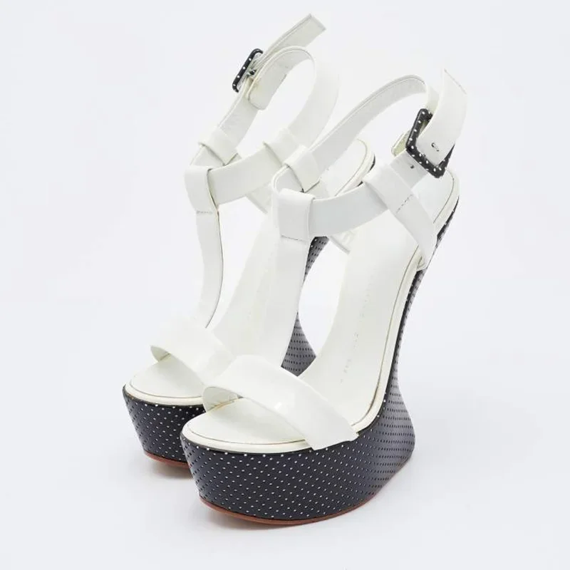 

Platfrom Mixed Colors Strage Style Sandals Sexy Pointed Toe Accept Customized Size35-46 New Arrivals Fashion Women Runway Shoes