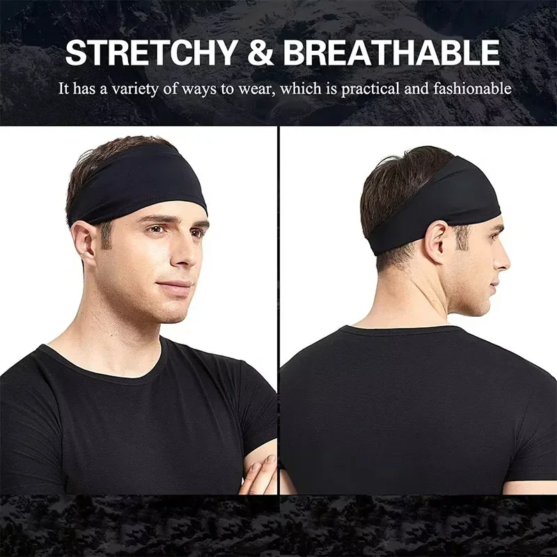 1/2pcsElastic SportsHeadbands Sweat Absorption Headdress Quick Dry Workout Headband Anti-slip Breathable Sweatbands for Yoga Run