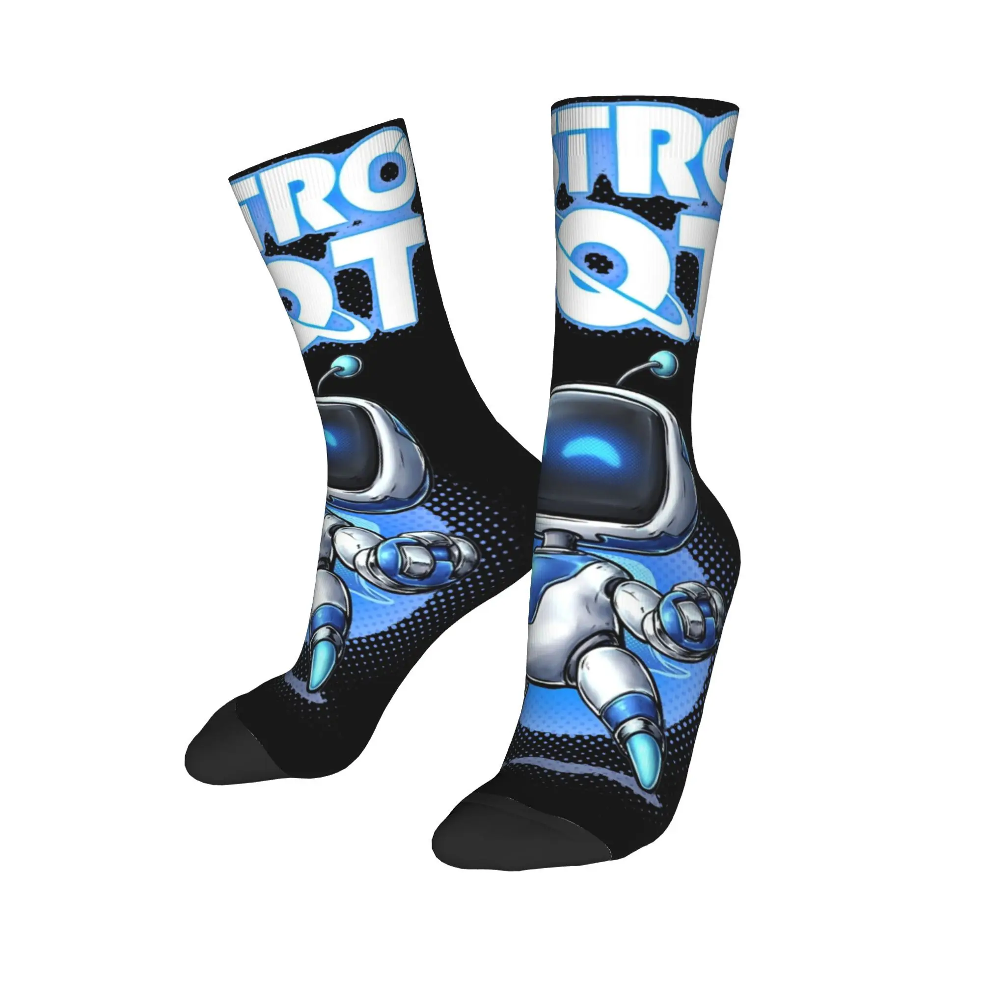 Astrobot Astros Playroom Socks Accessories For Men Women Cute Blue Robot Flexible Socks Soft Stocking