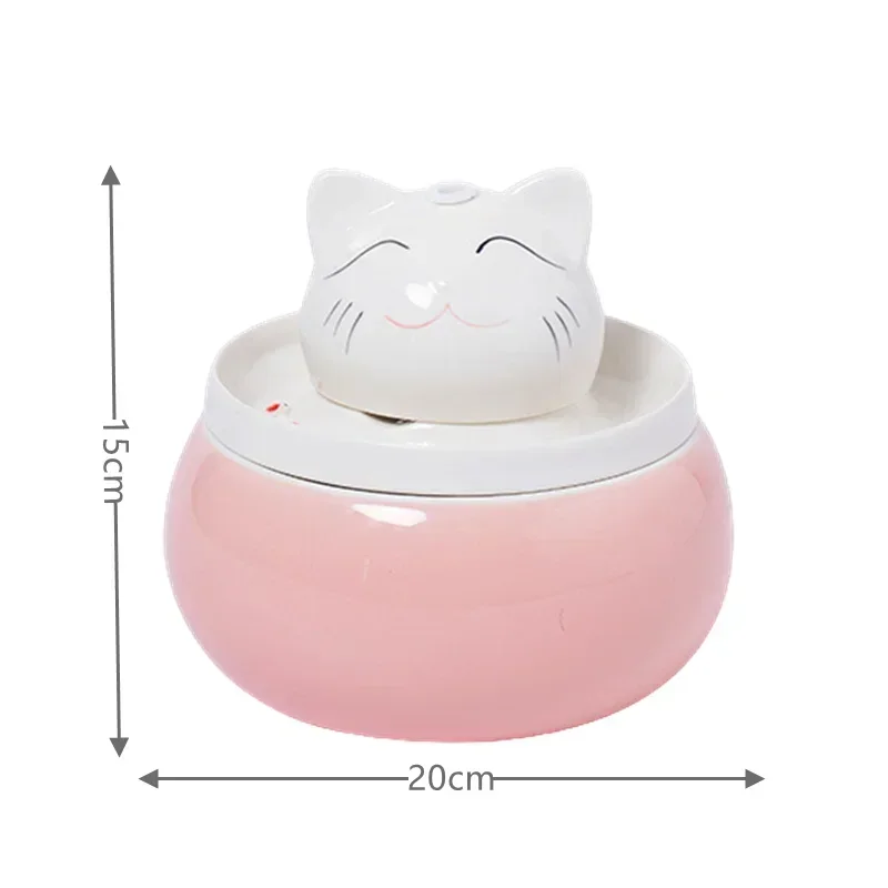 Automatic Ceramic Drinker For Pets,Cat Water Fountain,indoor Decor,dog Drinking Bowls,cat Waterer Dispenser,cat Accessories Usb