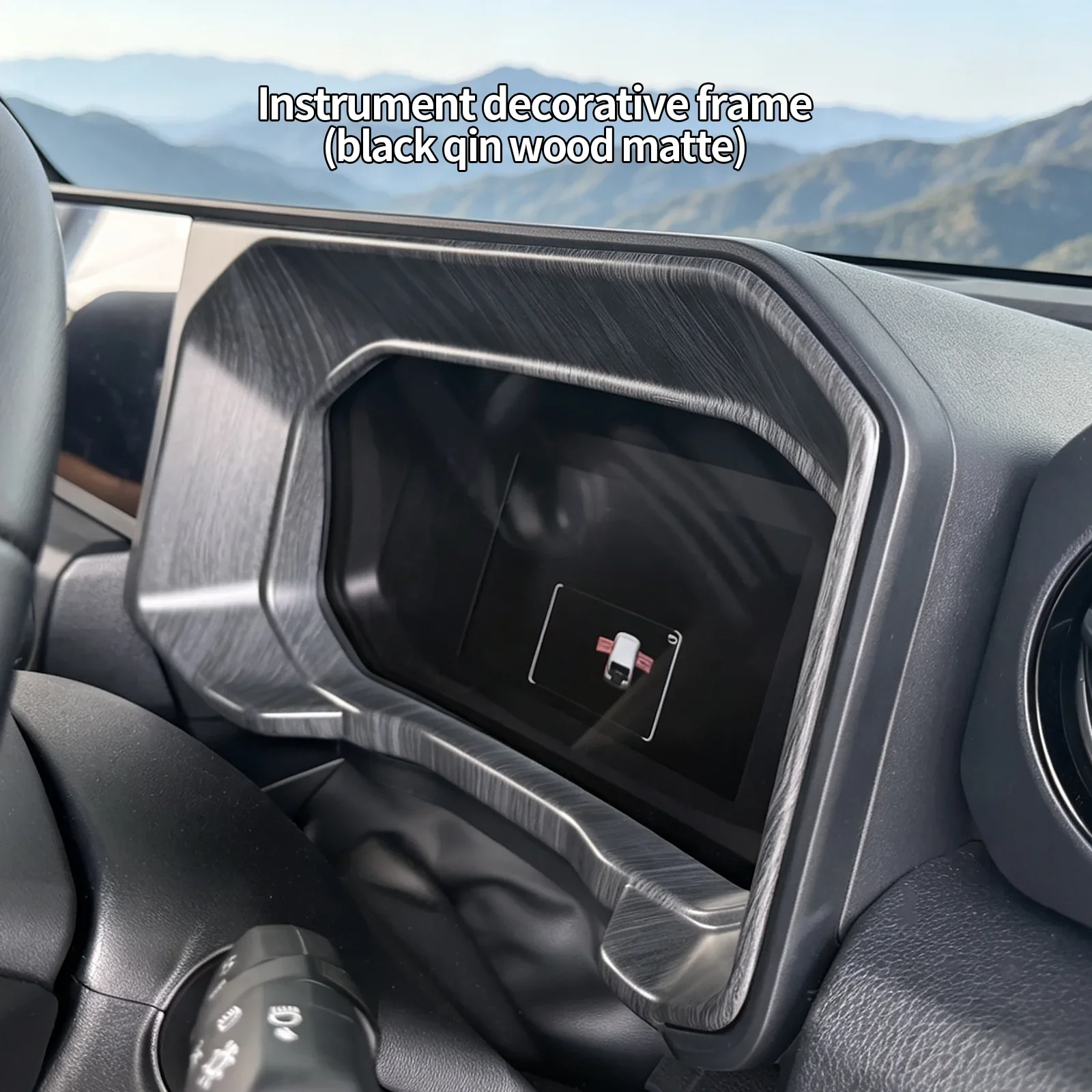 Car Steering Wheel Rear Dashboard Screen Decorative Frame Instrument Panel Trim Cover Accessory For Toyota Land Cruiser FJ 2026 detail image 5
