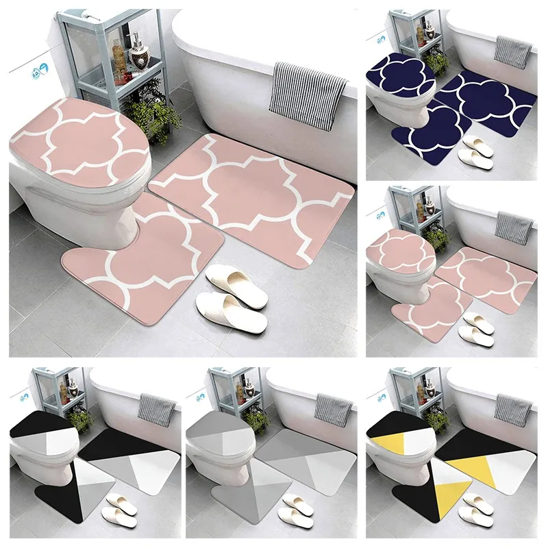 Anti-slip Bath Mat Bathroom Small Rug Shower Mat Nordic Foot Mat Entrance Door Kitchen Mat Balcony Room Mat Bathtub toilet rug