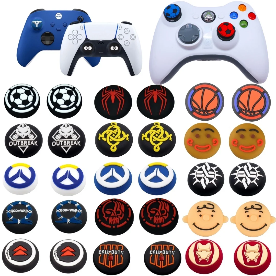 

Silicone Thumbstick Grip Cap For SONY Playstation 5 PS5 PS4 PS4 Pro PS3 Xbox Series X/S ONE 360 Controller Joystick Accessories