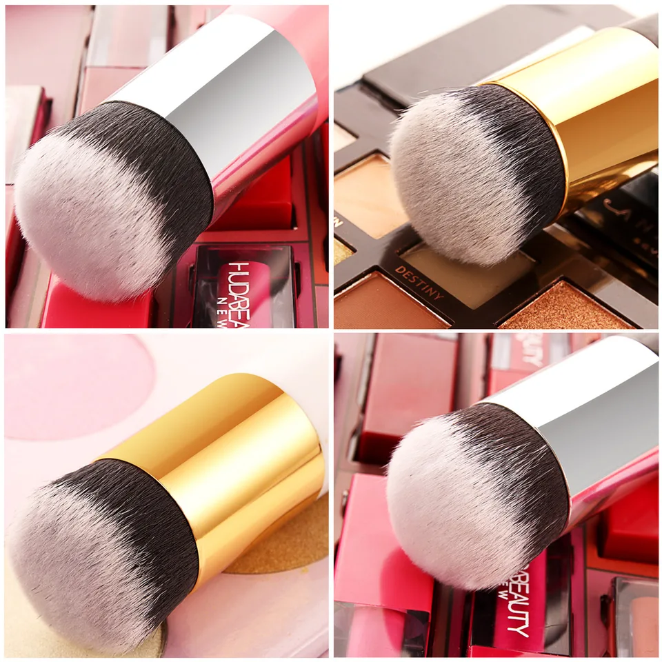 1 Pieza Brocha de Base Chubby Plana para Crema, Brochas de Maquillaje Profesionales para Cosmética 3