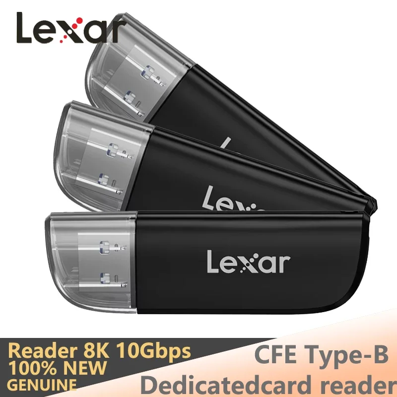 

Lexar RW300U 2-in-1 Dual Slot Card Reader USB3.2 Gen1 High Speed Portable Adapter Supports SD & TF Cards for Data Transfer