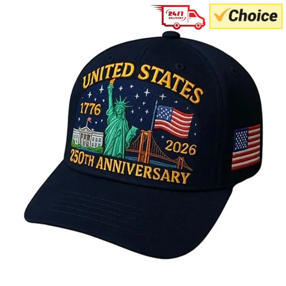 US 250th Anniversary Cap Retro Washed Patriotic Cap US 250th Anniversary Tribute Hat Trucker Hat für Männer Frauen
