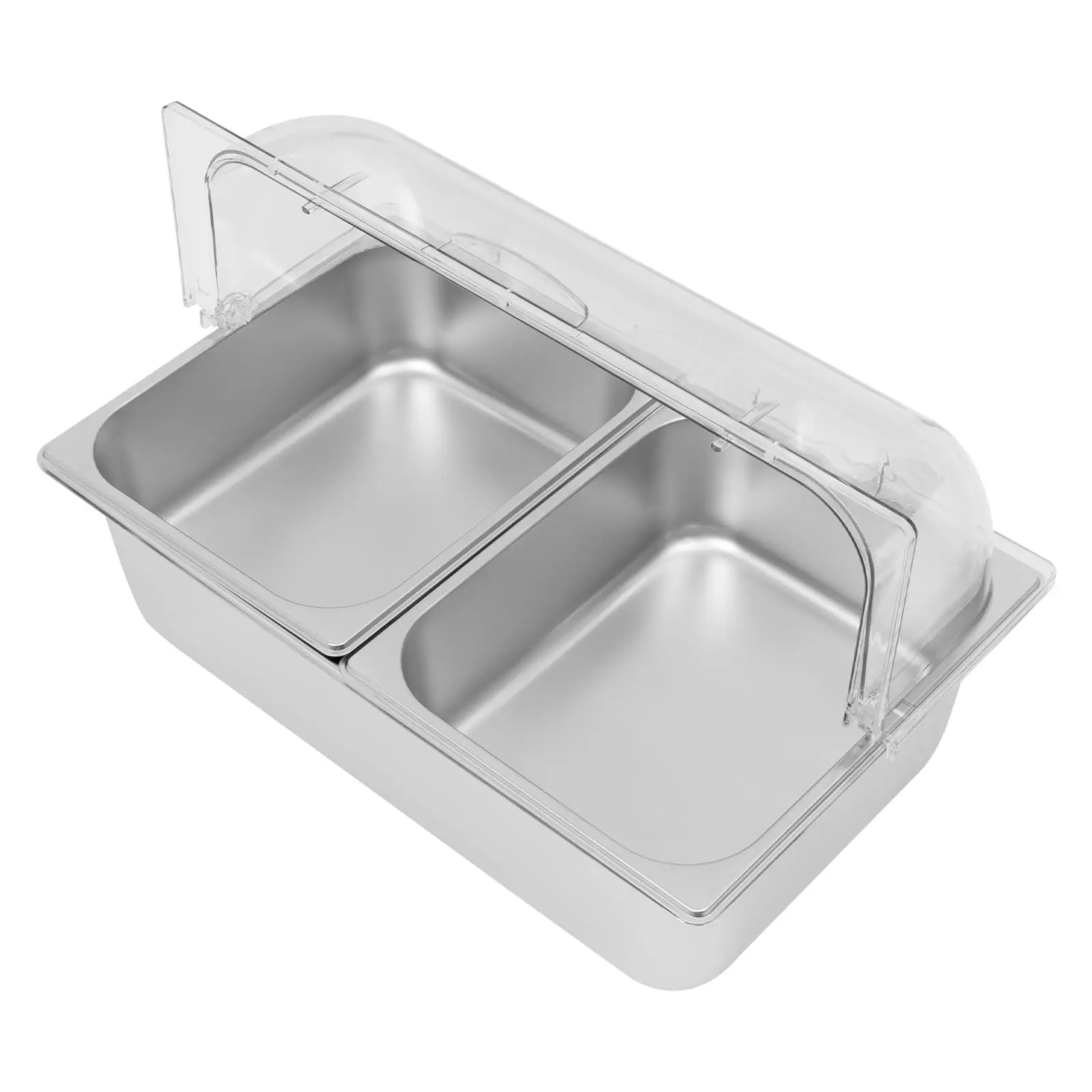 كونترتوب الغذاء تخدم عرض الحاويات حاويات طعام من الفولاذ المقاوم للصدأ مع غطاء 2 قطعة المشابك 2 قطعة ملاعق 3 قطعة صناديق الثلج الصلب