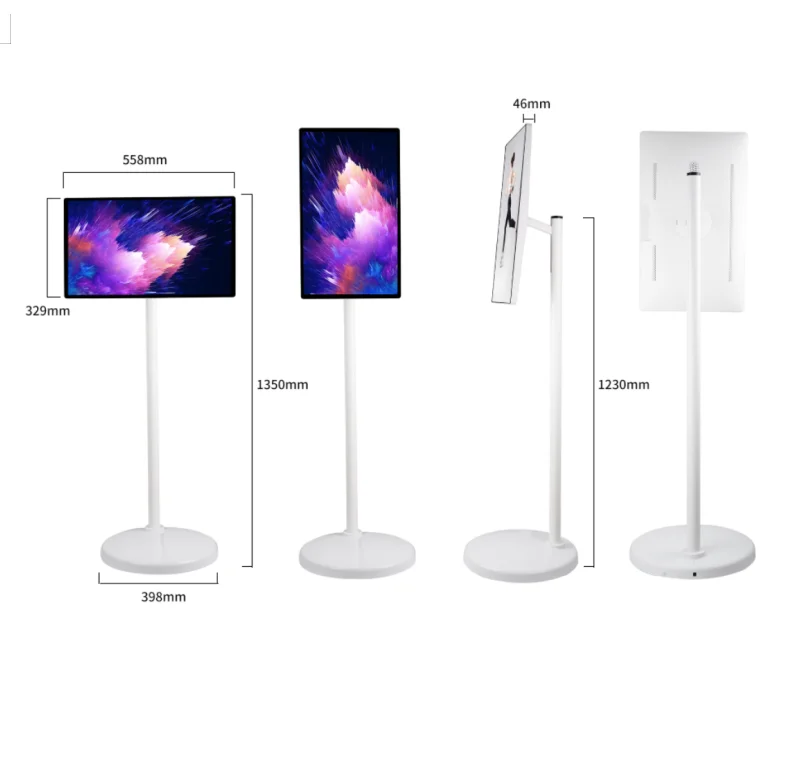 Touch screen TV Monitor Built-in speaker Smart TV Rollable mobile LCD Outdoor portable smart