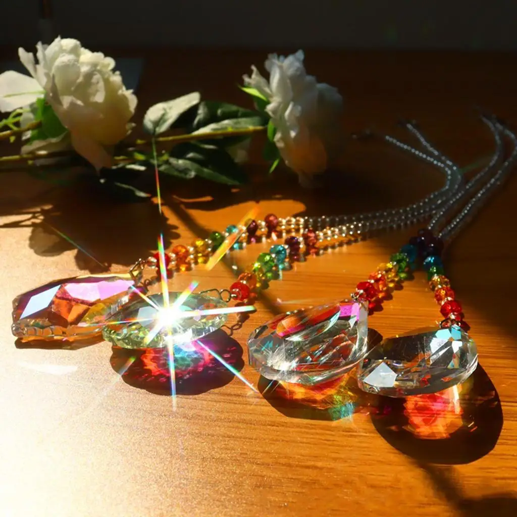 Crystal Chandelier Window Prism Rainbow Maker Office Car ing