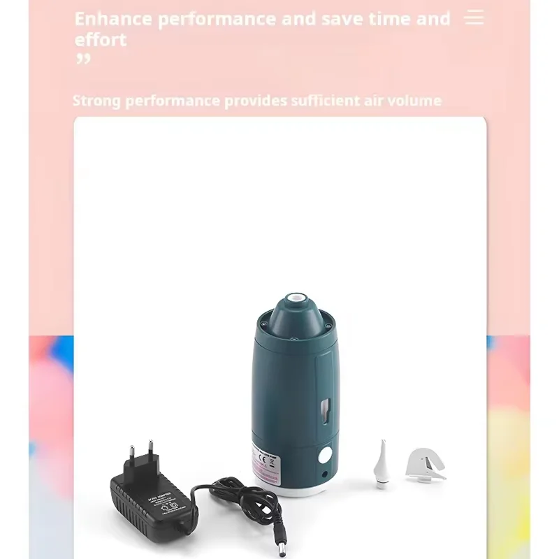 مضخة بالون كهربائية محمولة، منفاخ هواء كهربائي مناسب لتزيين مستلزمات الحفلات المنزلية