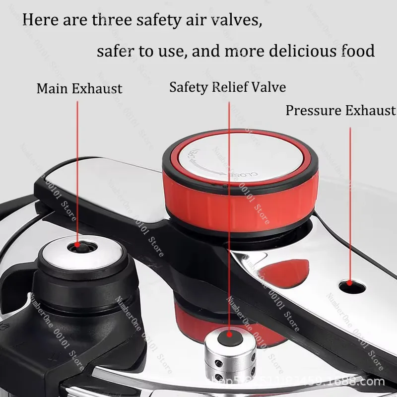 Household Stainless Steel Multi-Functional 304 Material Explosion-Proof Pressure Cooker Universal Stove