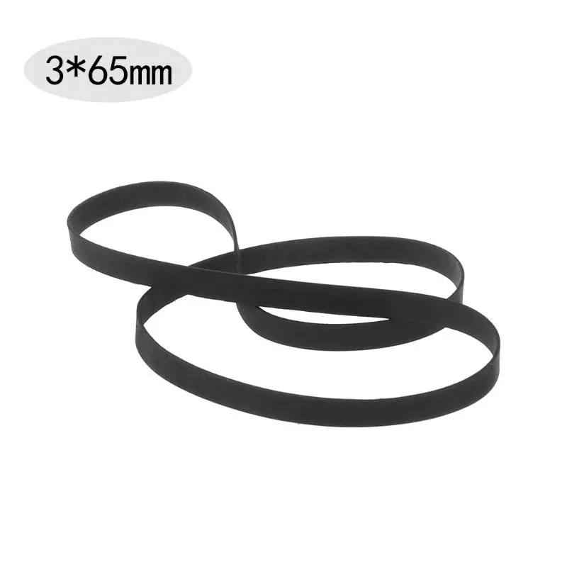 45-120MM Replacement Turntable Belt Rubber Flat Belt for Record Player Walkman DVD CD-ROM Repeater 3mm Wide Belt