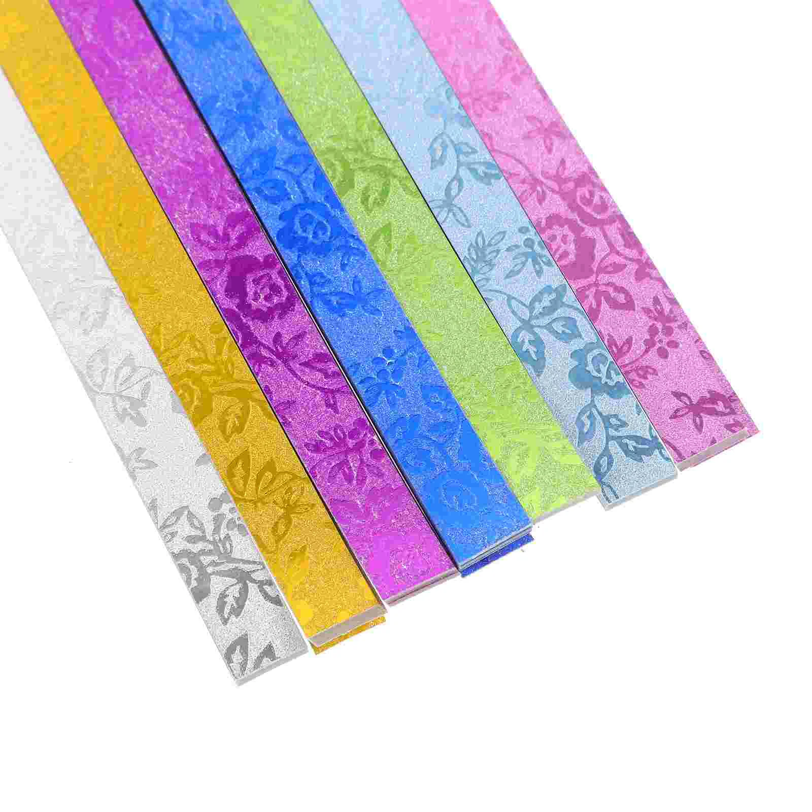 140 stks Ster Papier Strips Ster Vouwpapier Strips Gekleurd Papier Ster DIY Ambachtelijke Papier Strips Origami Papier