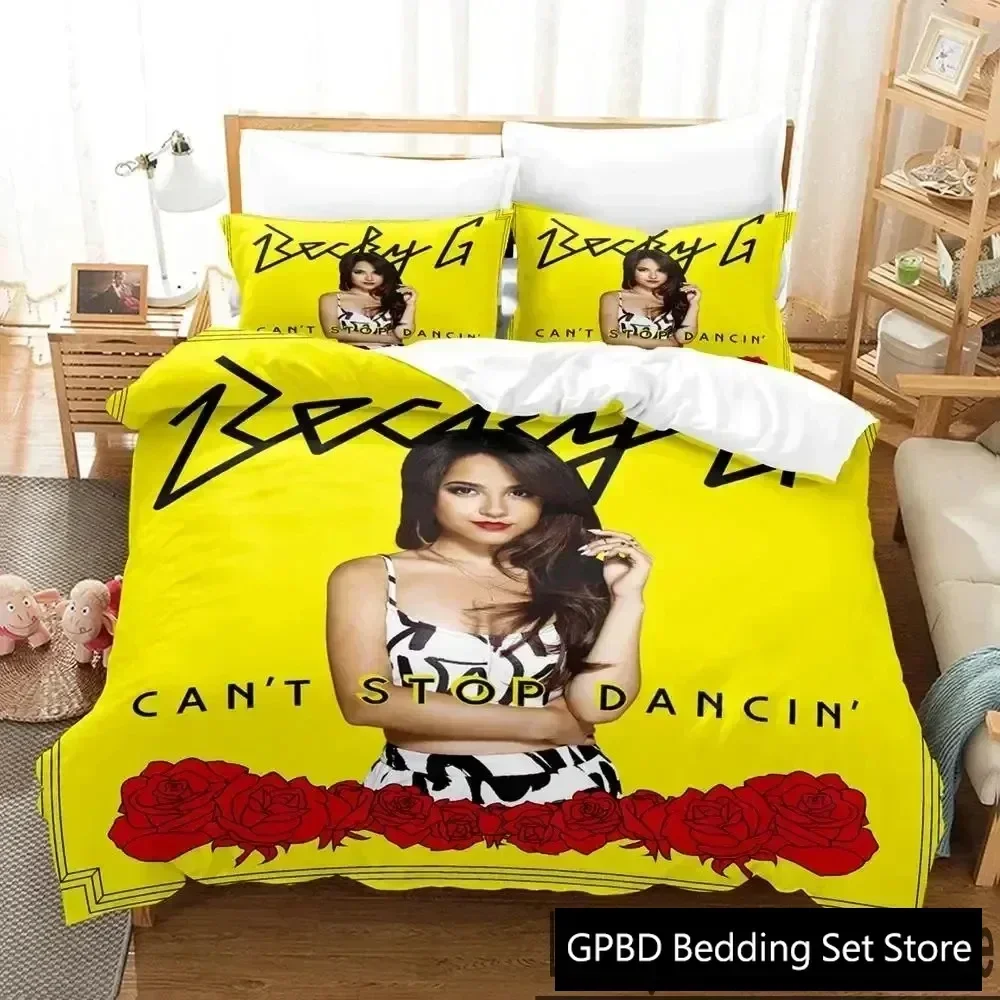 

3D Print Sexy Girls Becky G 3D Duvet Cover Bedding Set Comforter Linen Pillowcases Home Decor Single Double Twin King Queen