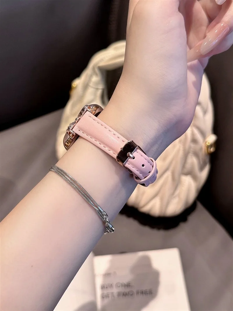 

Butterfly diamond leather compatible iWatch strap 38mm 40mm 41mm 42mm 44mm 45mm 49mm fashionable strap