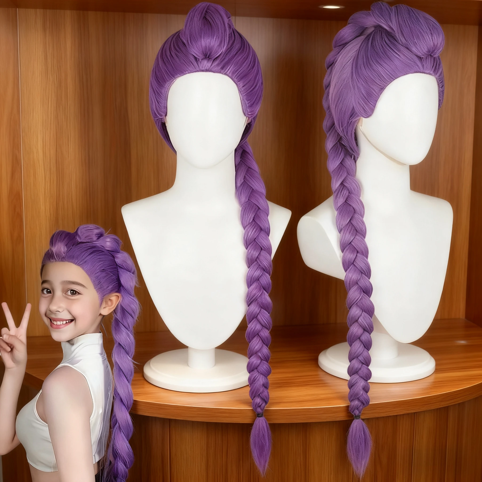 شعر مستعار كوسبلاي طويل متعدد الألوان بطول 28 #1